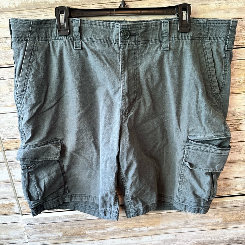 🩳 Sonoma Flexwear Cargo Shorts Men’s 40 Green Stretch Utility